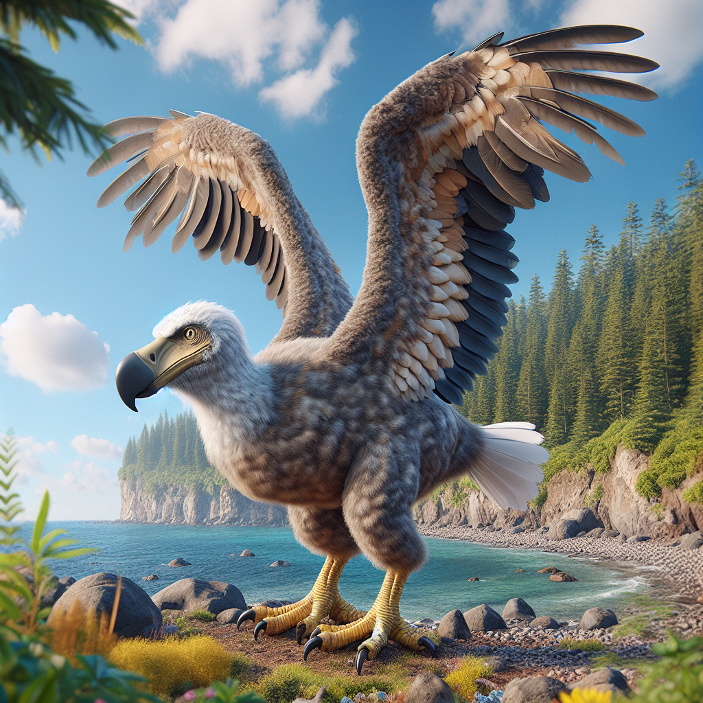 Dodal Eagle, an AI-generated hybrid of Dodo and Bald Eagle
