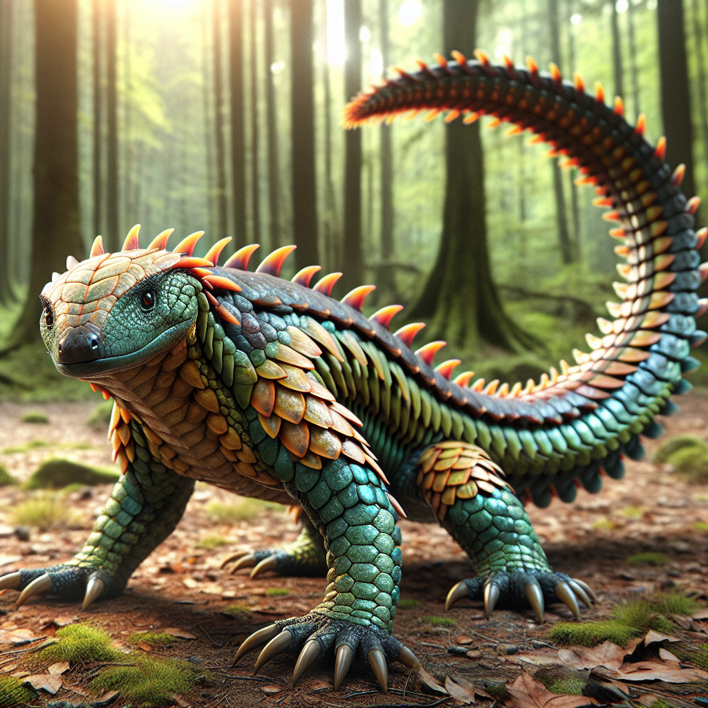 Salamandolin, an AI-generated hybrid of Salamander and Pangolin