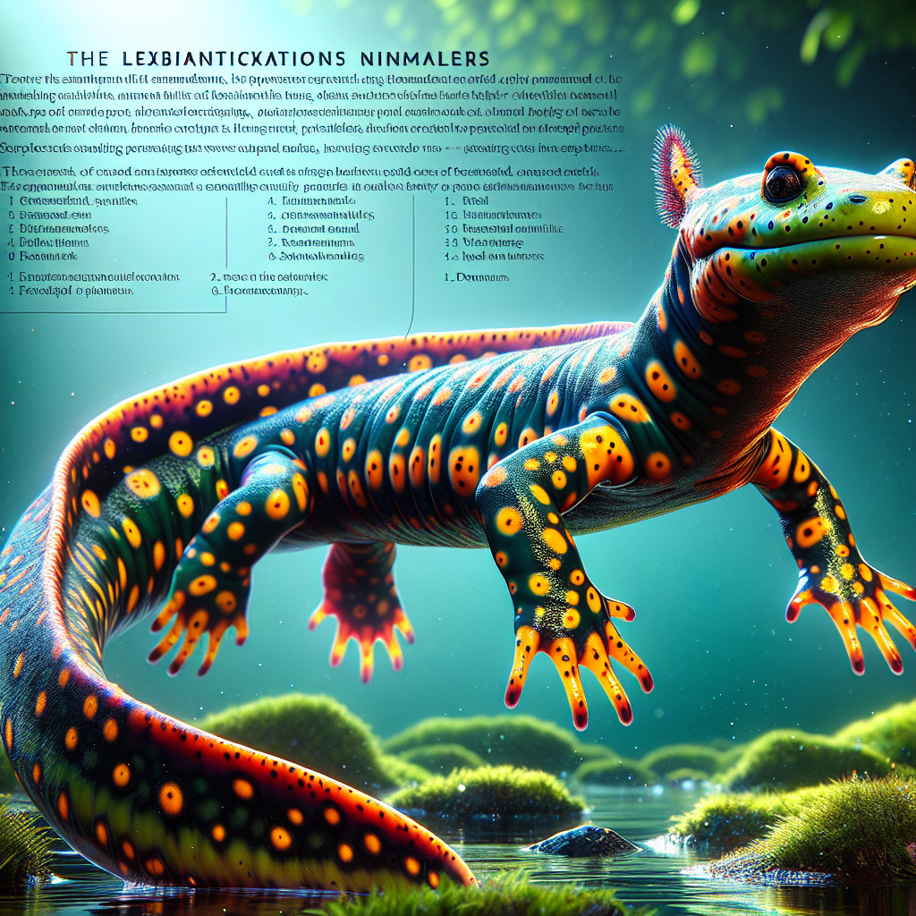 Salamandnewt, an AI-generated hybrid of Salamander and Newt