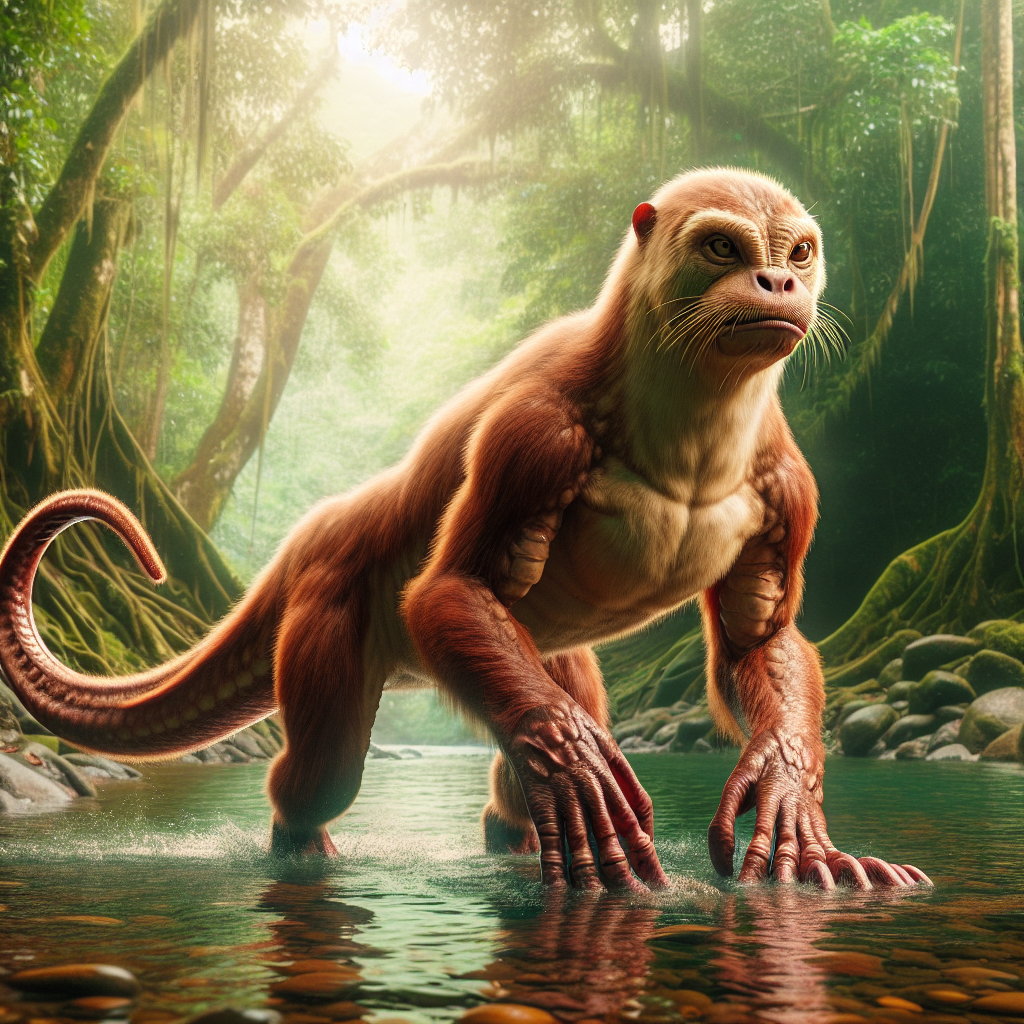 Otang, an AI-generated hybrid of Otter and Orangutan