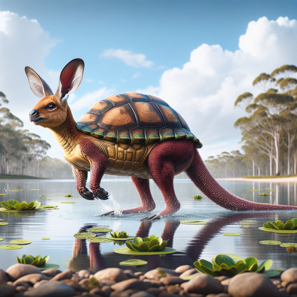 Turtlebaby, an AI-generated hybrid of Turtle and Wallaby