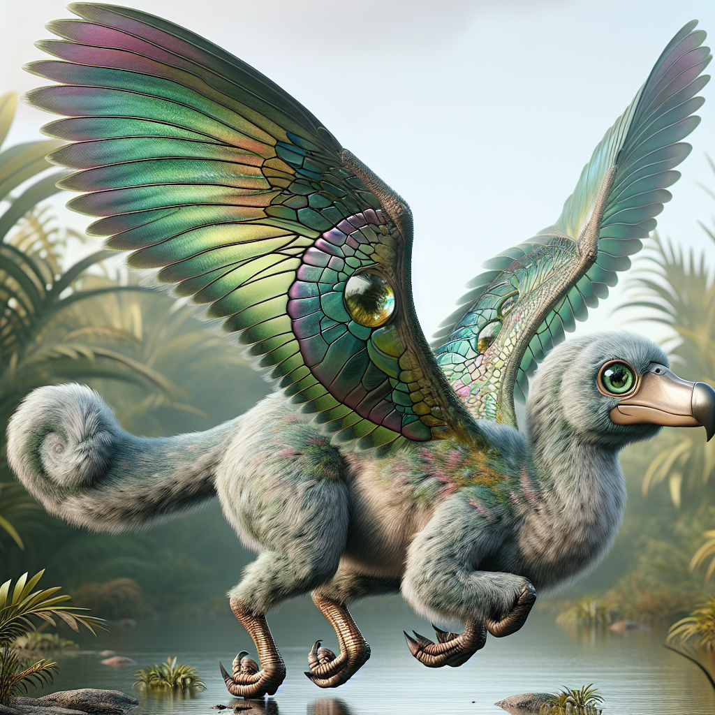 Drogonodo, an AI-generated hybrid of Dodo and Dragonfly