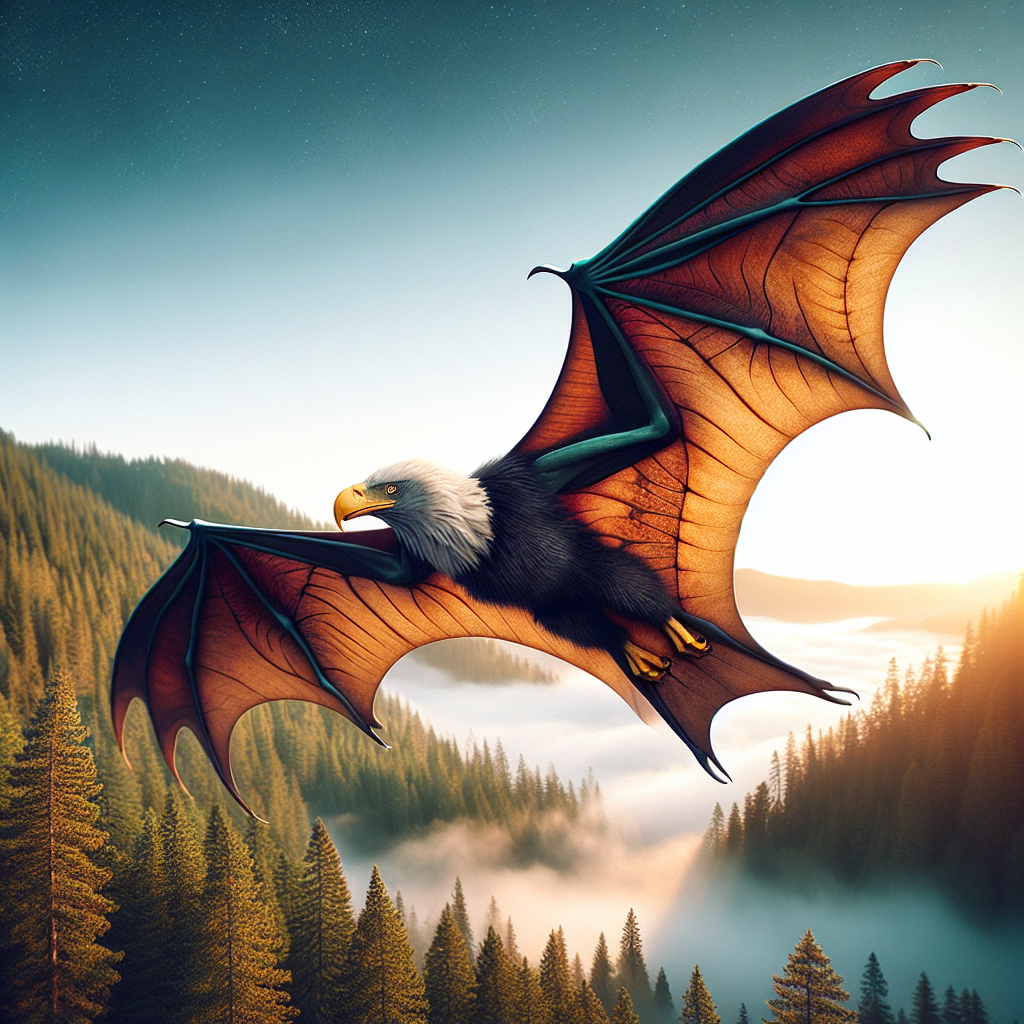 Baldbat, hybrid of Bat and Bald Eagle