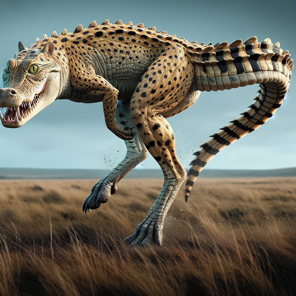 Cheetagator, an AI-generated hybrid of Alligator and Cheetah