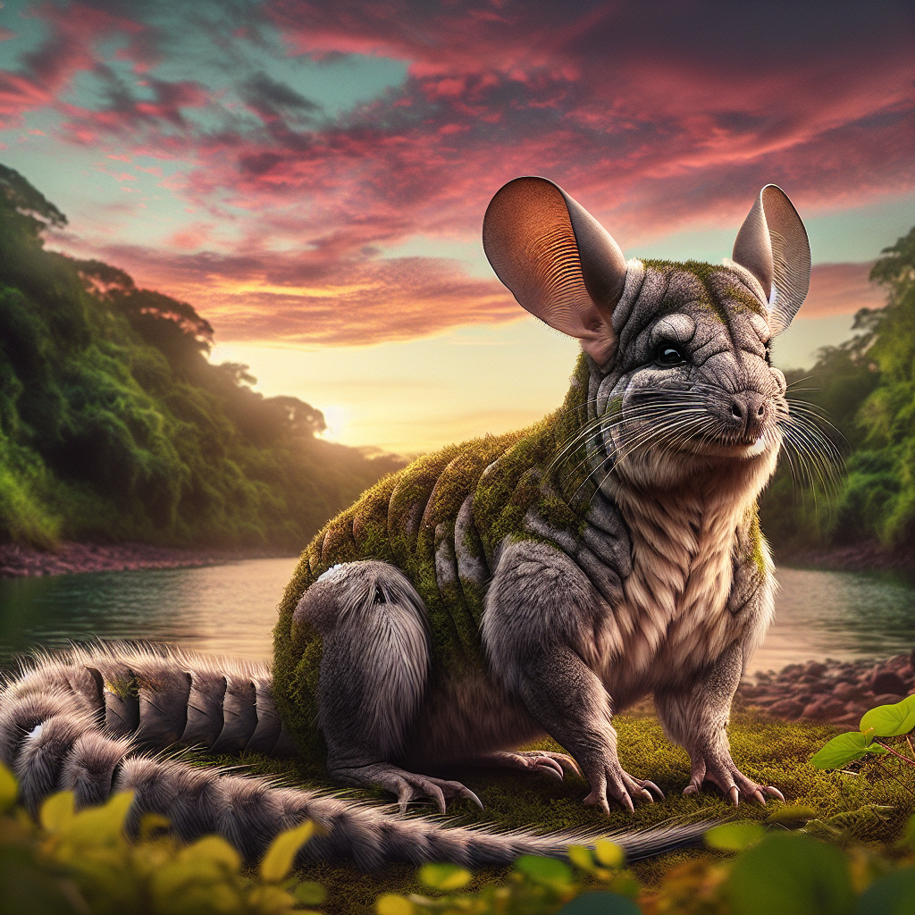 Chinchigator, an AI-generated hybrid of Alligator and Chinchilla