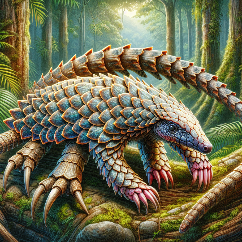Pangolider, an AI-generated hybrid of Pangolin and Spider