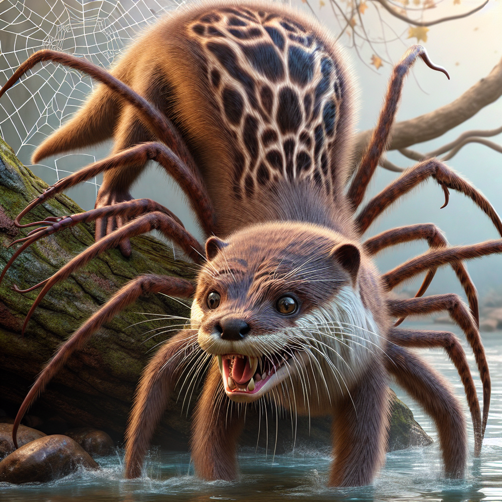 Otterspider, an AI-generated hybrid of Otter and Spider