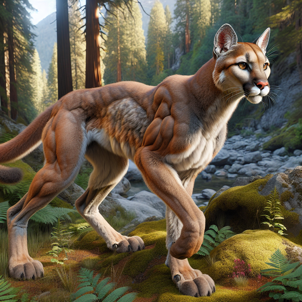 Coyogar, an AI-generated hybrid of Coyote and Cougar