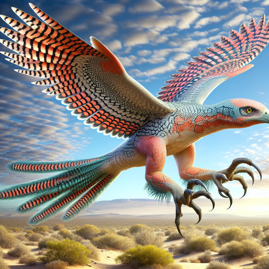 Falconmon, an AI-generated hybrid of falcon and Gila monster