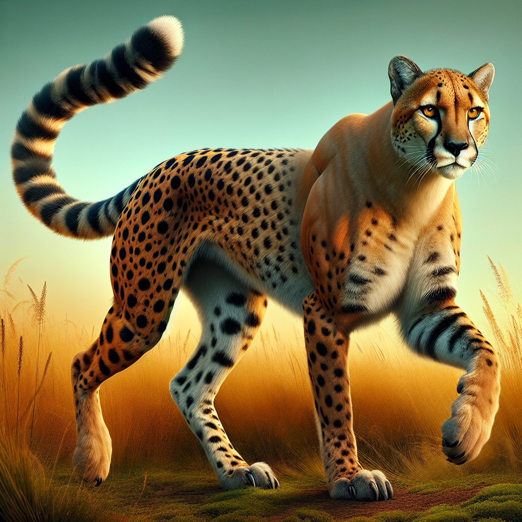 Cheetougar, an AI-generated hybrid of Cheetah and Cougar