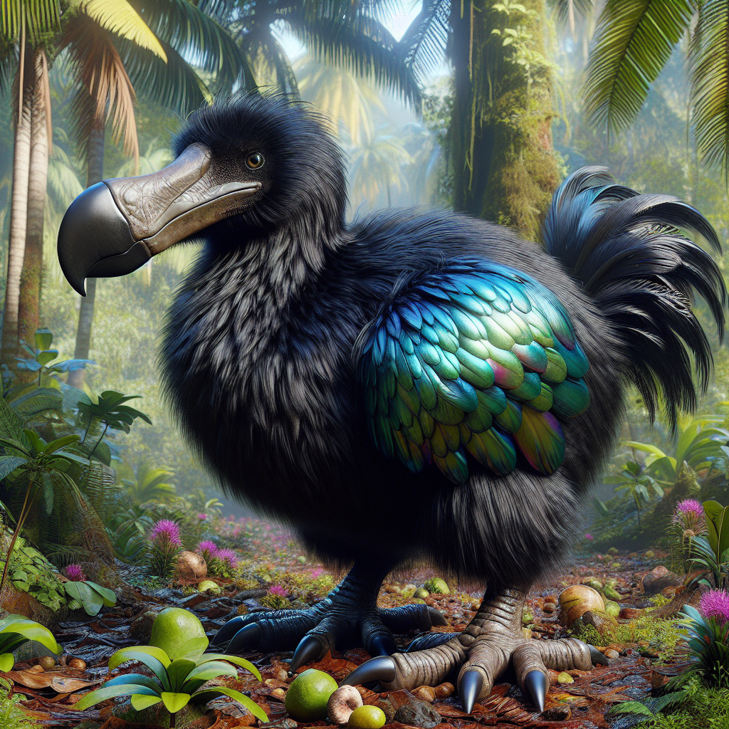 Crowdodo, an AI-generated hybrid of Crow and Dodo
