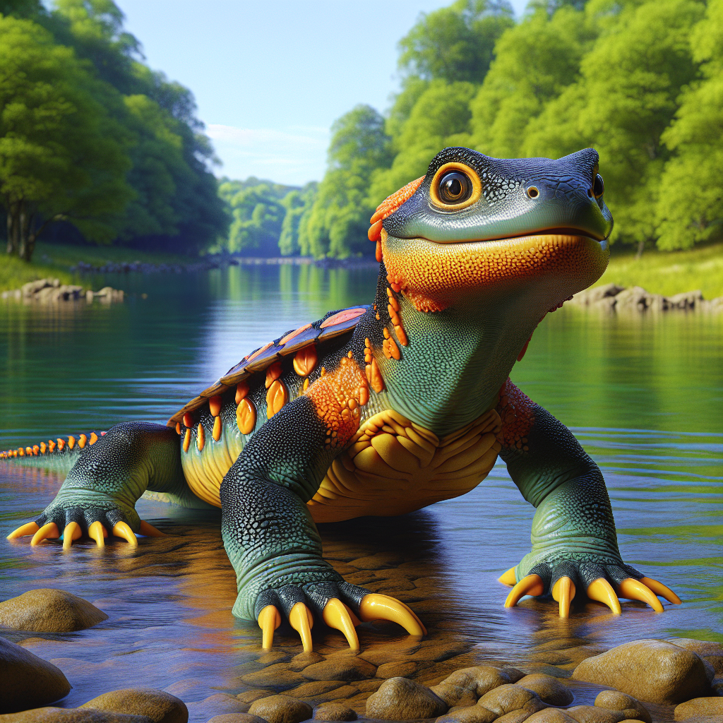 Salamurtle, an AI-generated hybrid of Salamander and Turtle