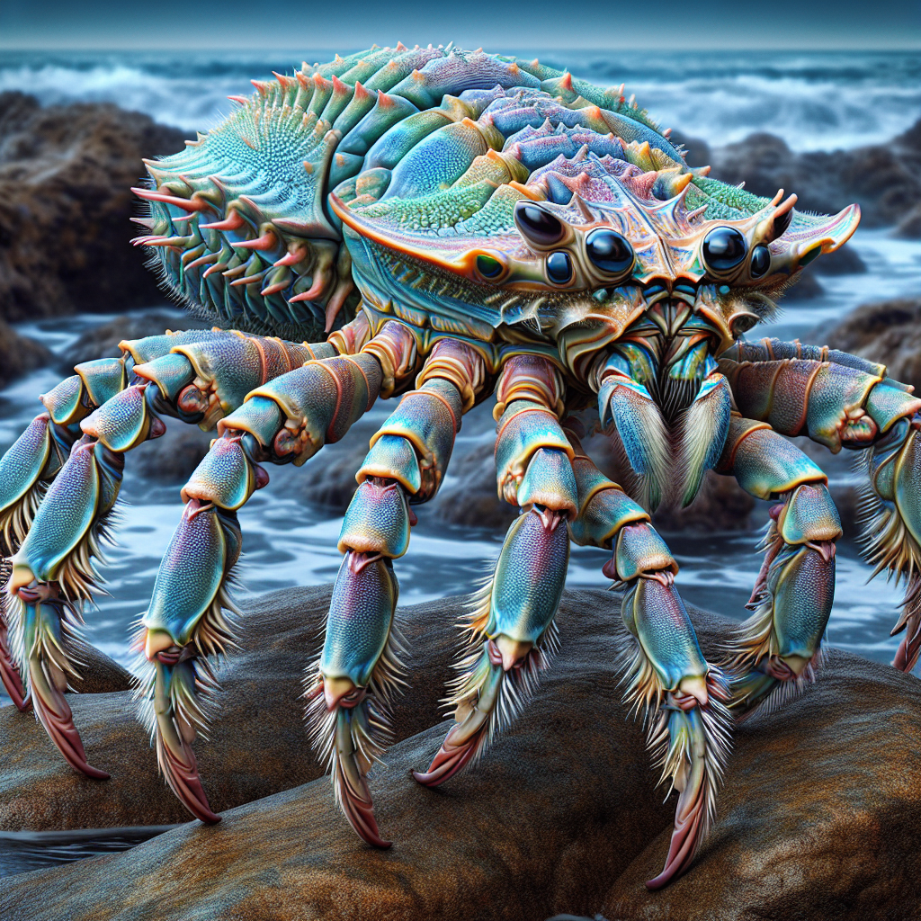 Arachnicrab, an AI-generated hybrid of Spider and Crab
