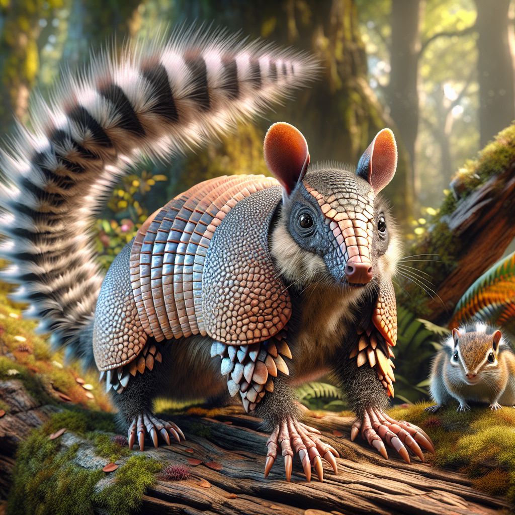ArmadilloChipmunk, an AI-generated hybrid of Armadillo and Chipmunk