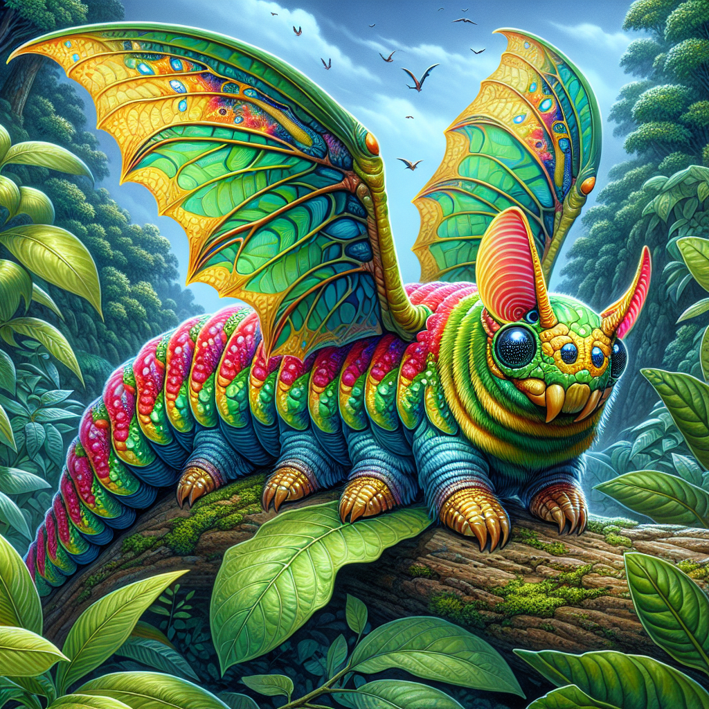 CataBat, an AI-generated hybrid of Bat and Caterpillar