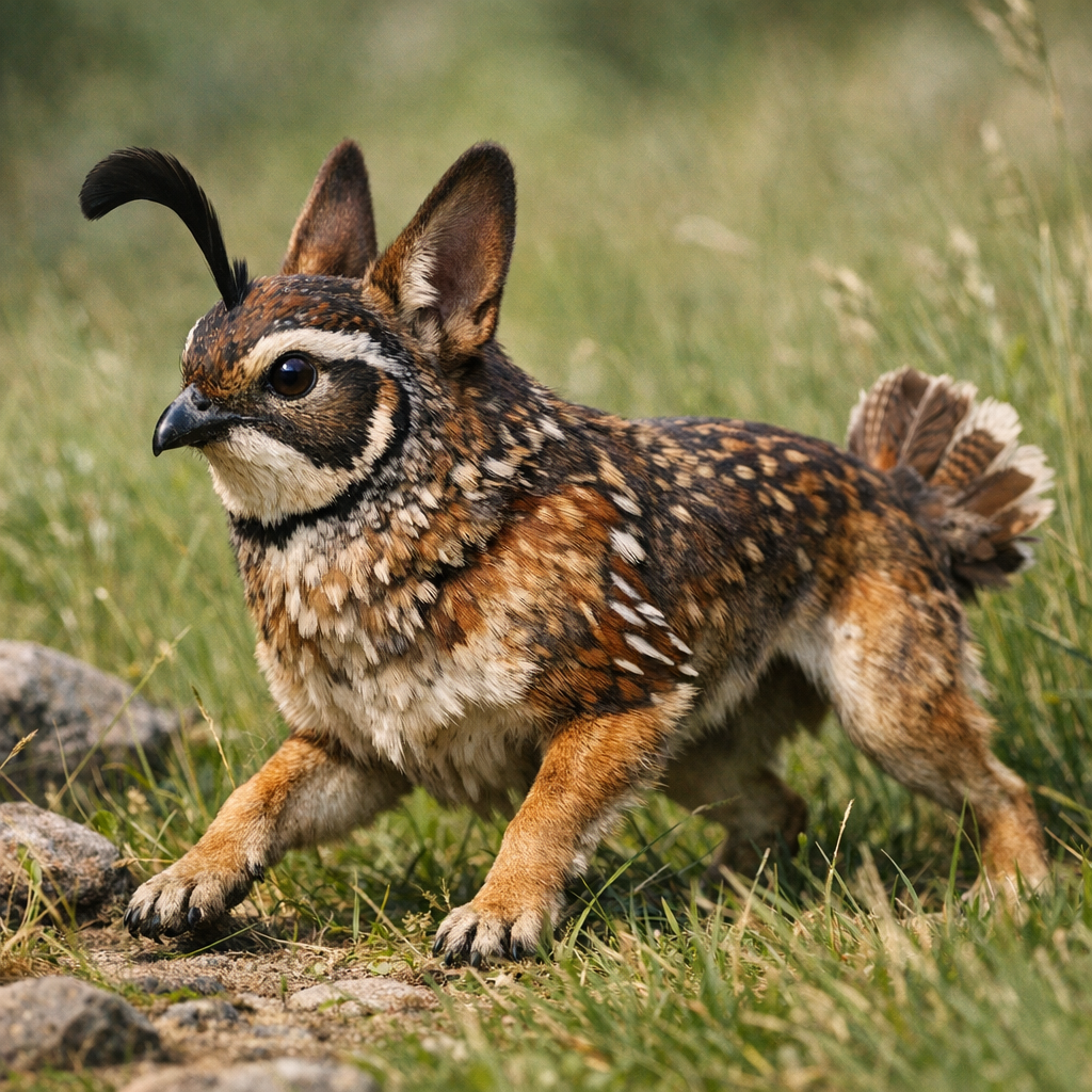 Quailhound, an AI-generated hybrid of dog and Quail
