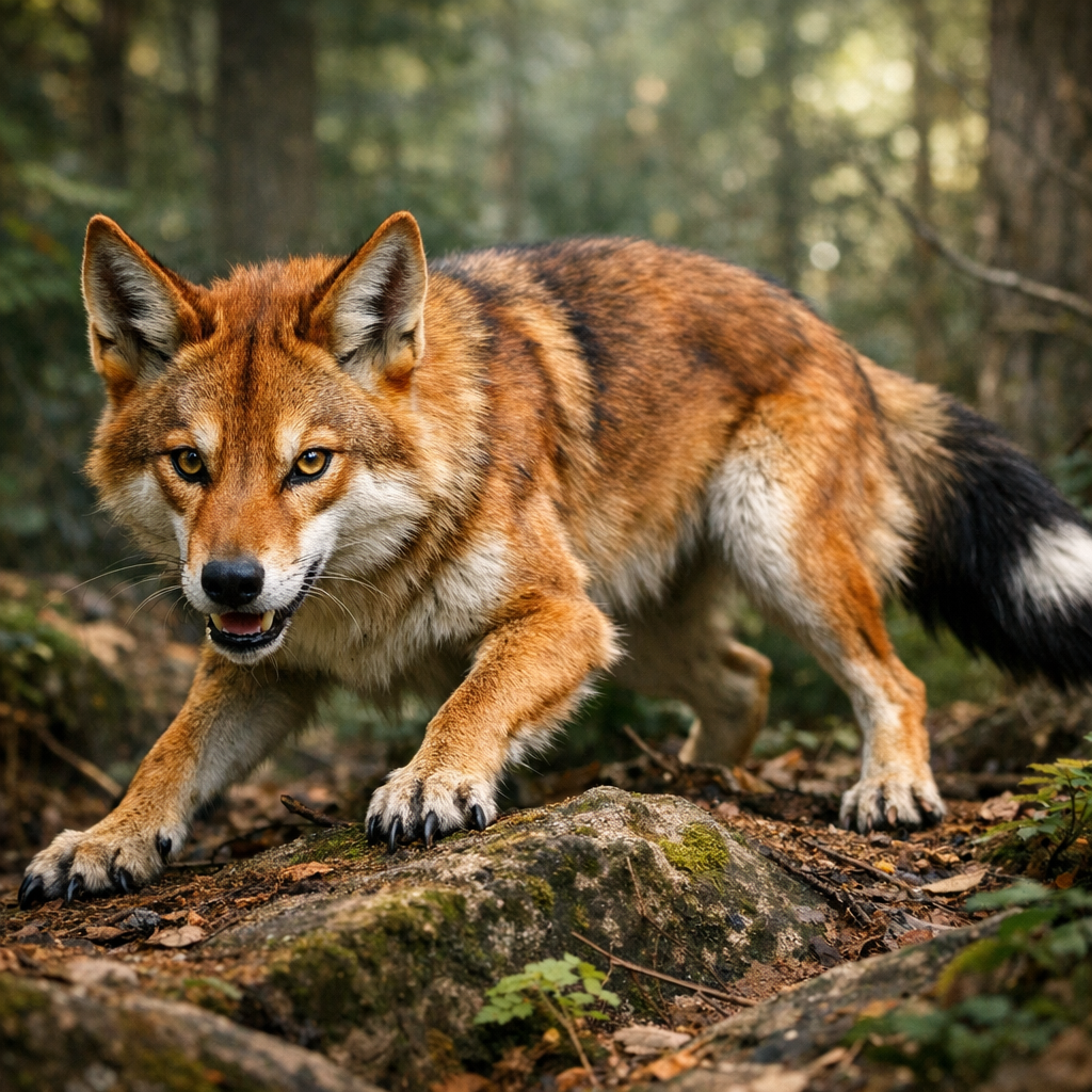 Dingox, an AI-generated hybrid of Dingo and Fox