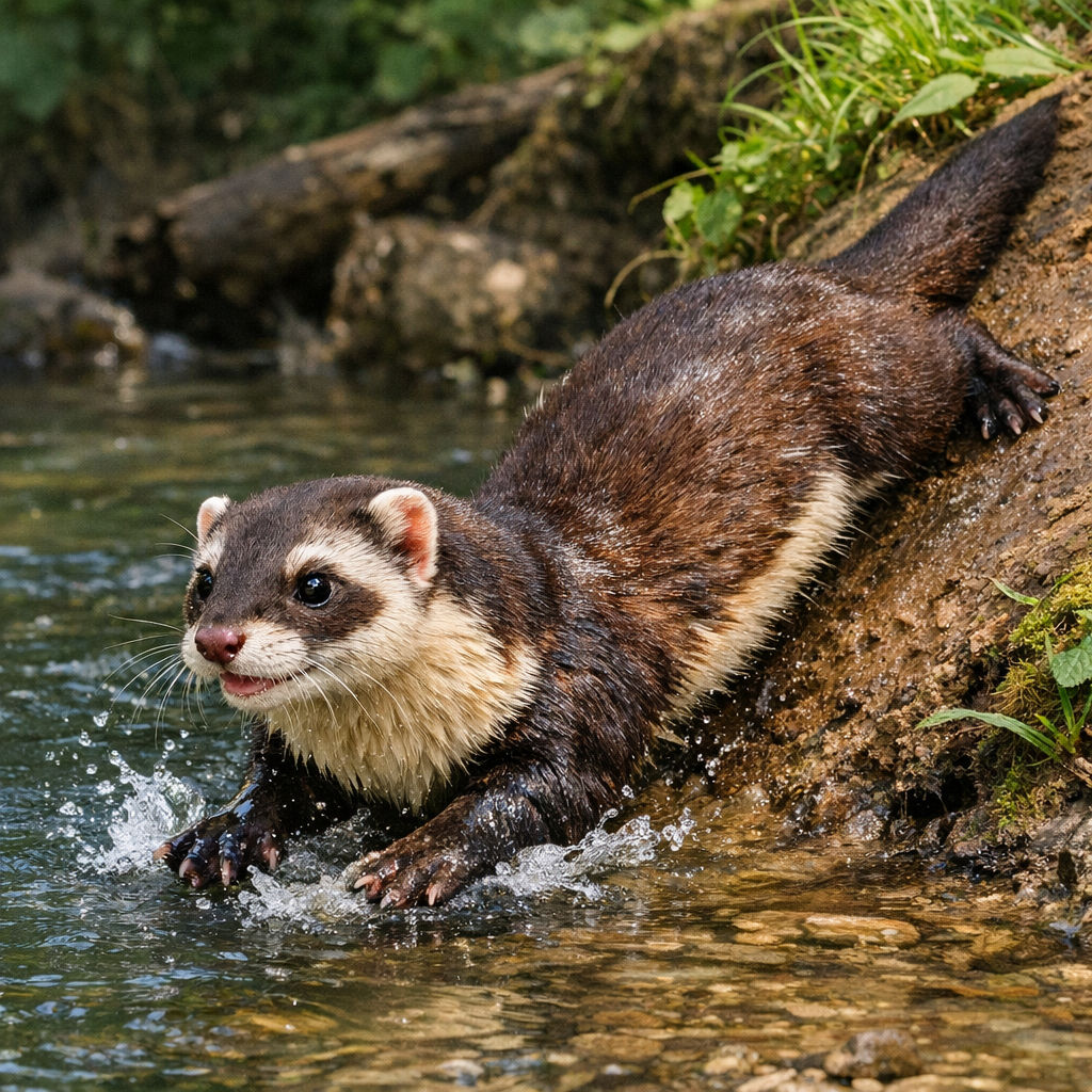 Otterret, an AI-generated hybrid of Otter and Ferret