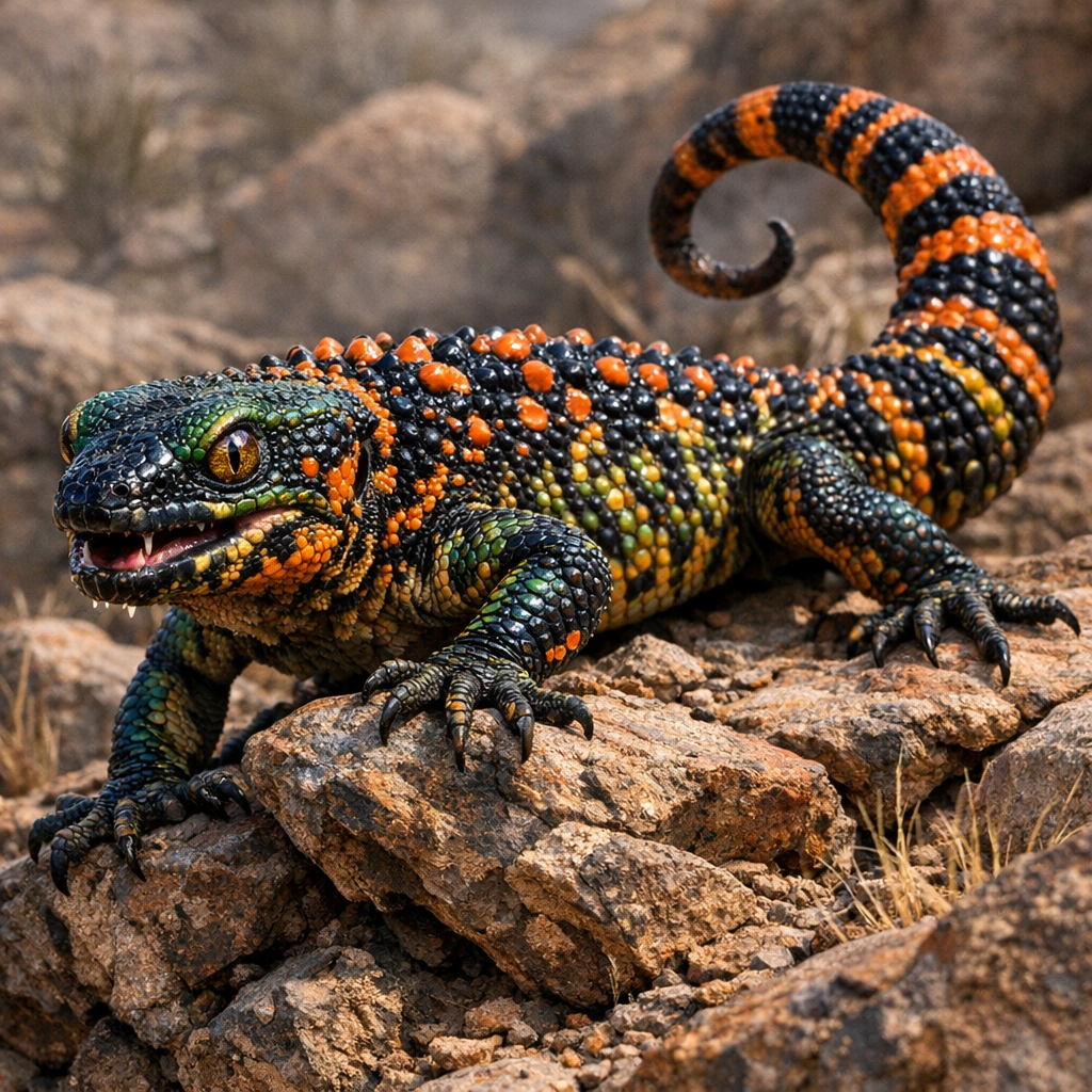Gekilamonster, an AI-generated hybrid of Gecko and Gila monster