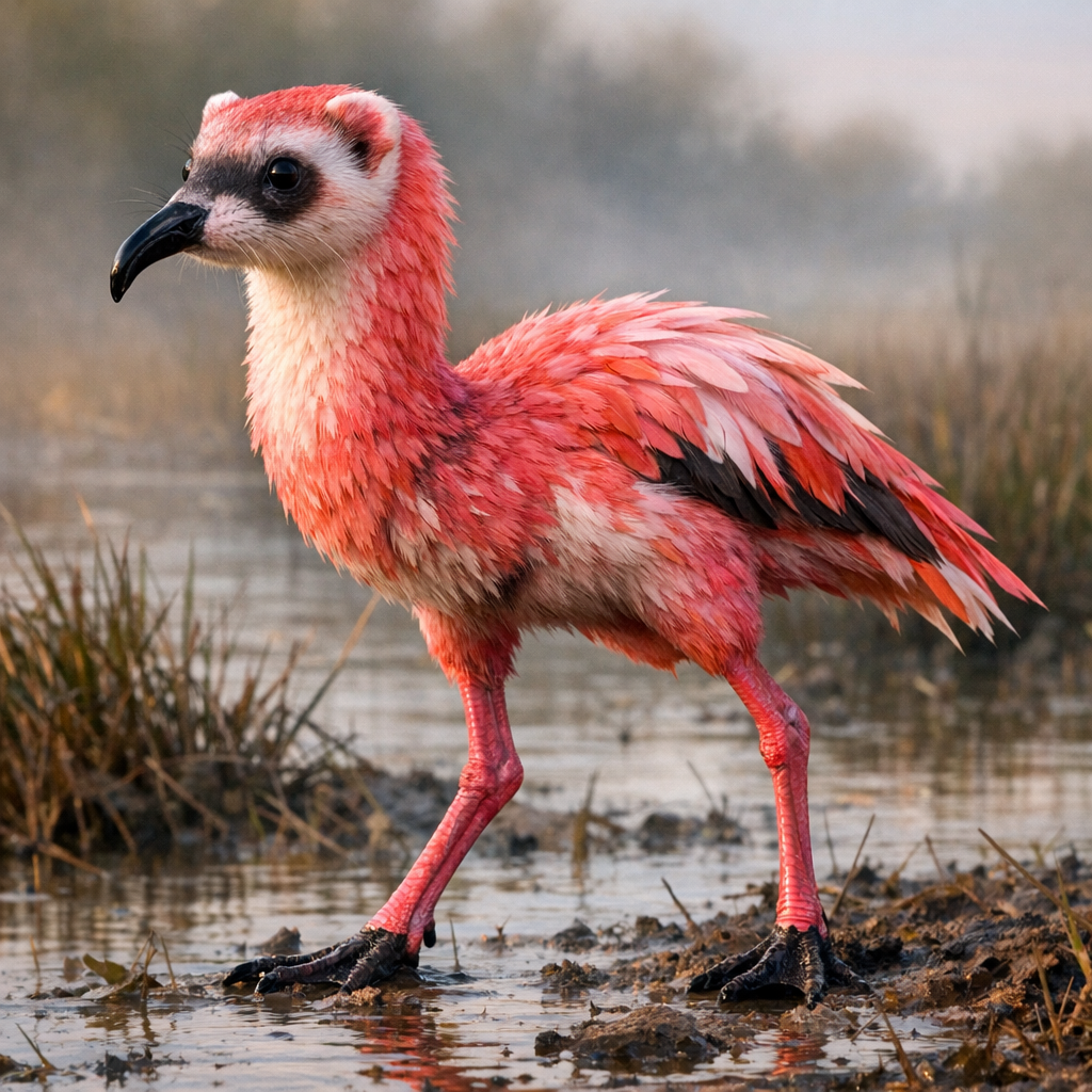 Ferlingo, an AI-generated hybrid of Ferret and Flamingo