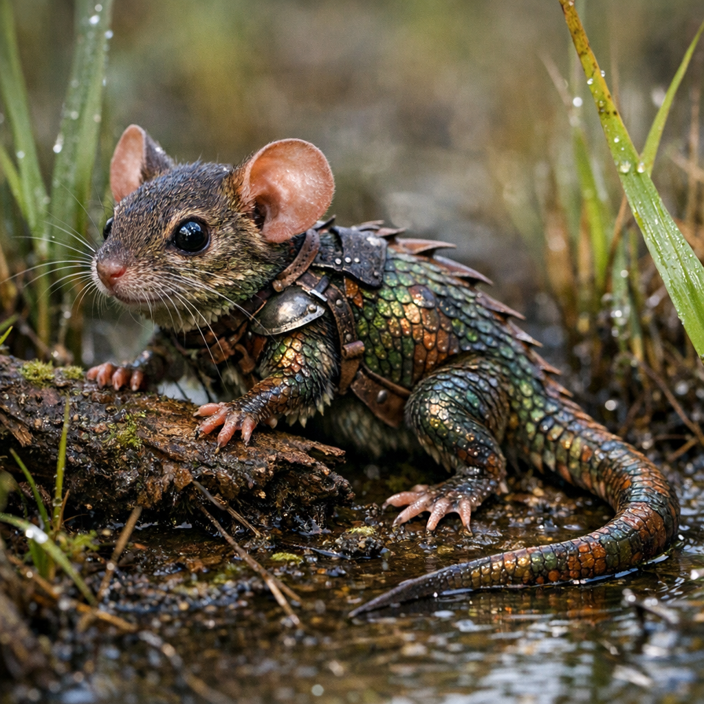 Newmouse, an AI-generated hybrid of Newt and Mouse