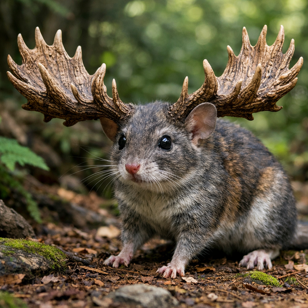 Mousoose, an AI-generated hybrid of Mouse and Moose