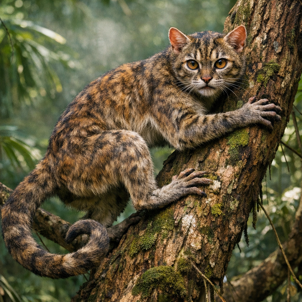 Cataquarius, an AI-generated hybrid of Cat and Monkey