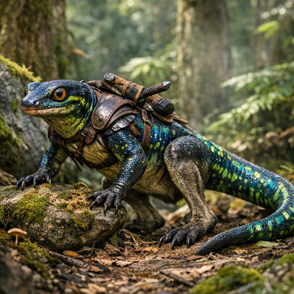 Salamandaby, an AI-generated hybrid of Salamander and Wallaby