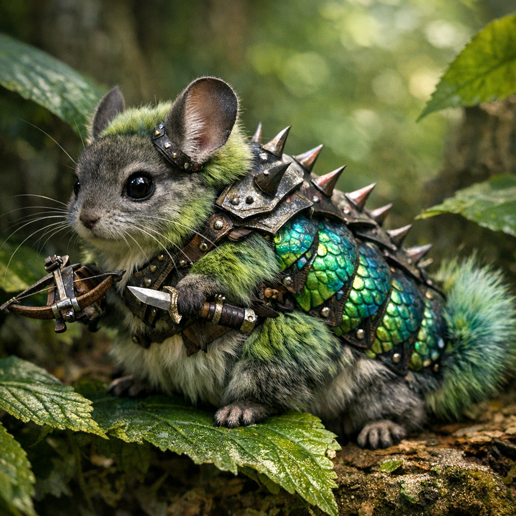 Caterchilla, an AI-generated hybrid of Caterpillar and Chinchilla