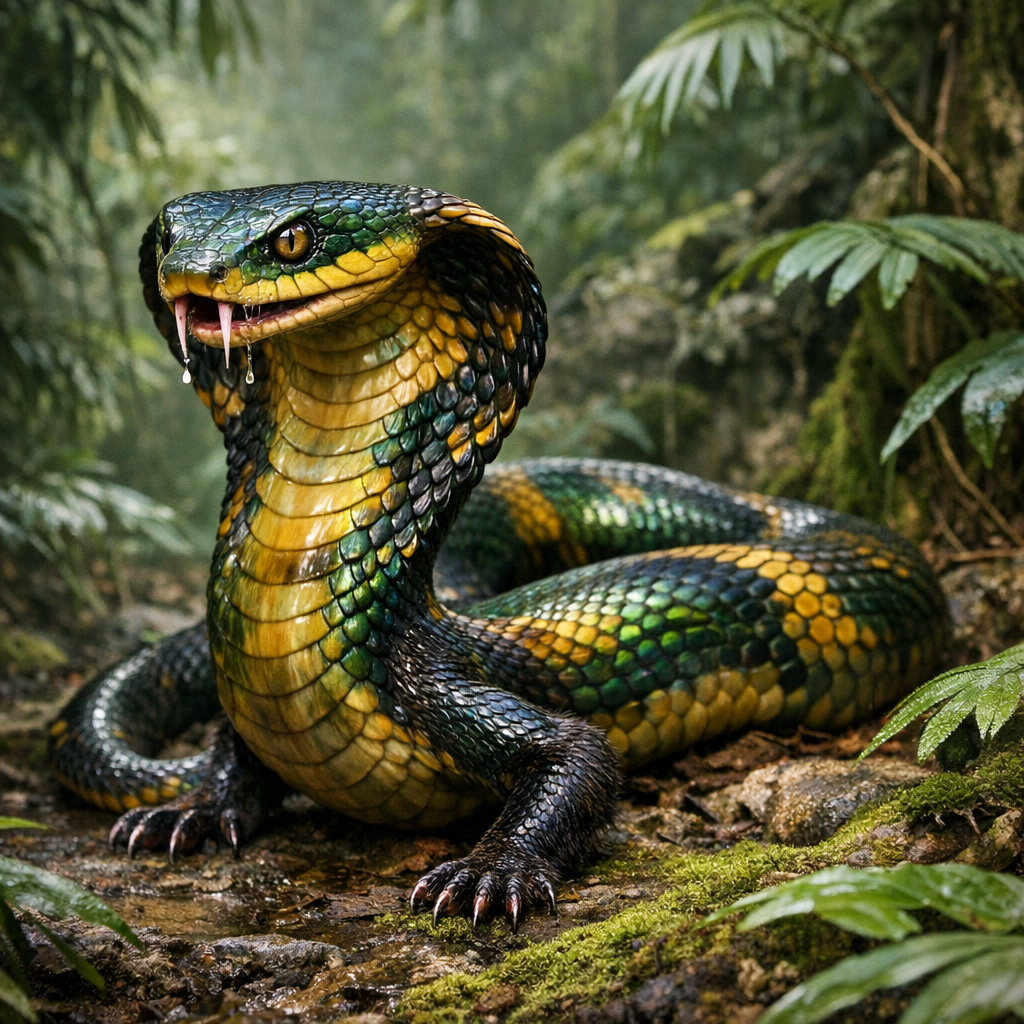 Cobraret, an AI-generated hybrid of Cobra and Ferret