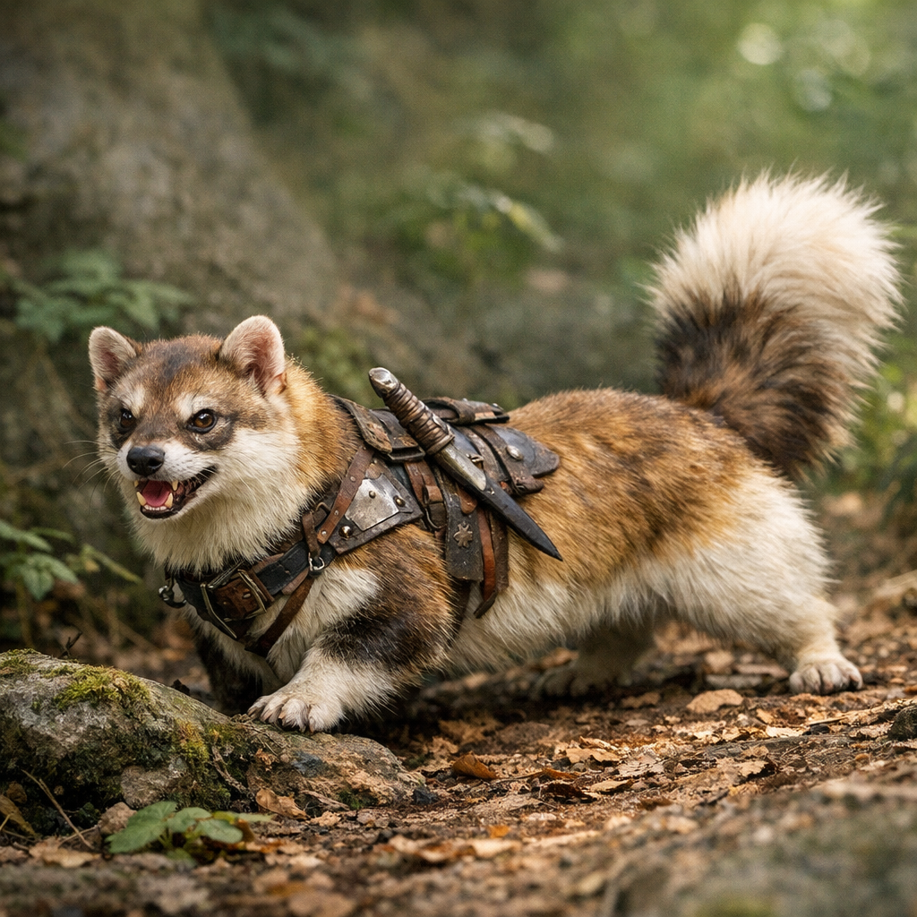 Ferretog, an AI-generated hybrid of Ferret and dog