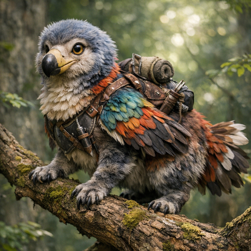Docat, an AI-generated hybrid of Dodo and Cat