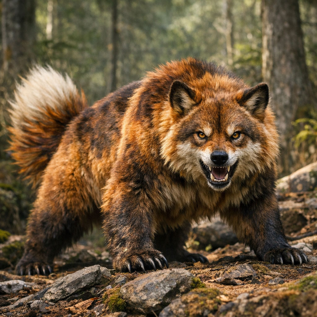 Ferrox, an AI-generated hybrid of Bear and Fox