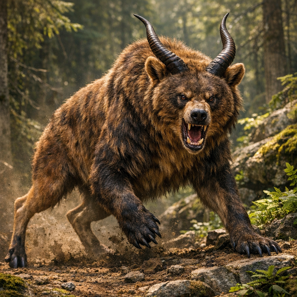 Bearlope, an AI-generated hybrid of Bear and Antelope