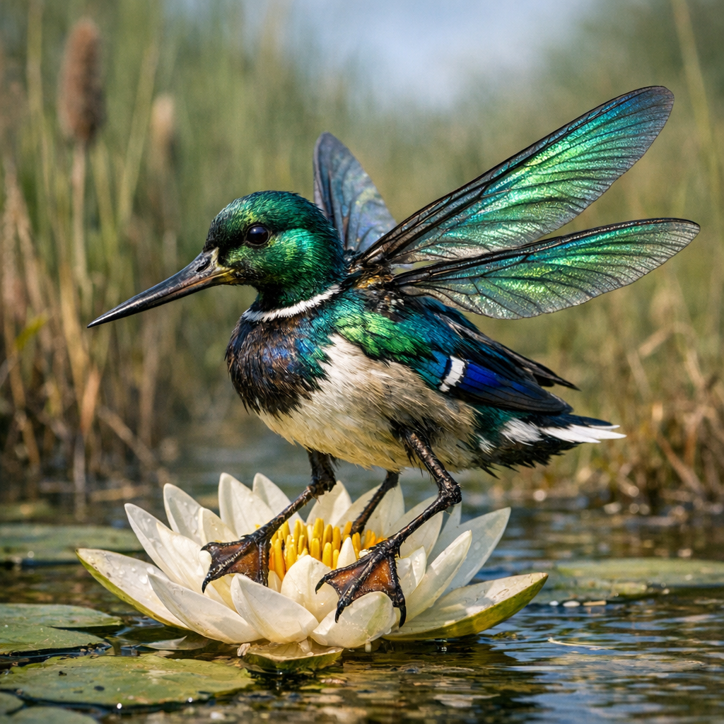 Mosquuck, an AI-generated hybrid of mosquito and Duck
