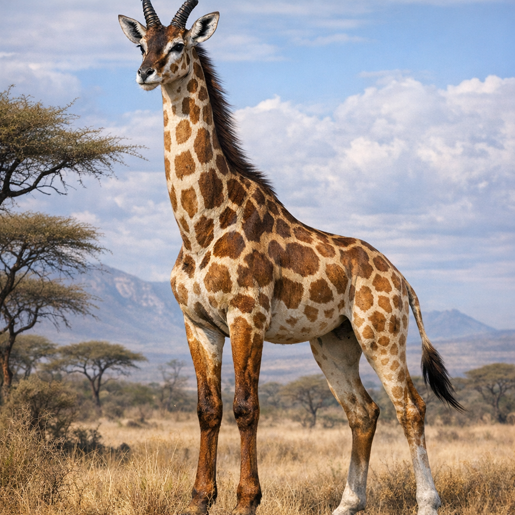 Antelaffe, an AI-generated hybrid of Antelope and Giraffe