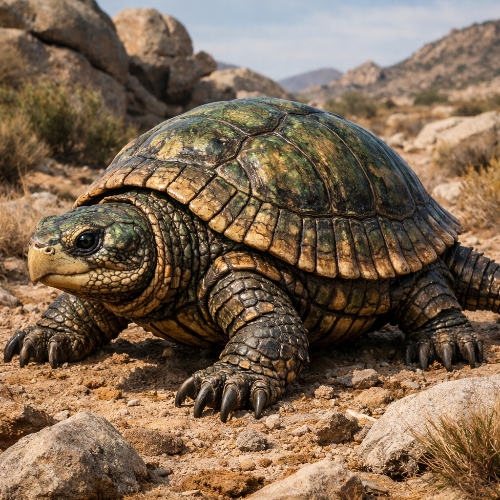 Turtledillo, an AI-generated hybrid of Turtle and Armadillo