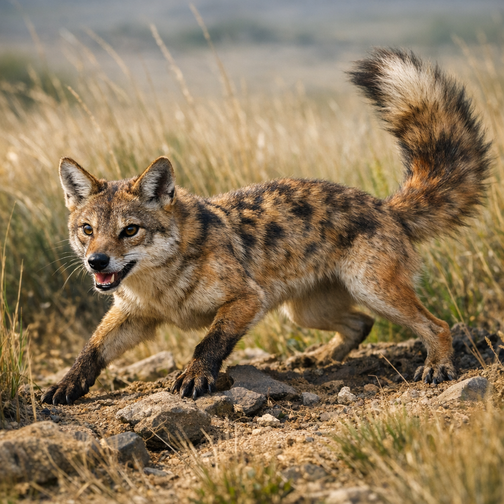 Coyeasel, an AI-generated hybrid of Weasel and Coyote