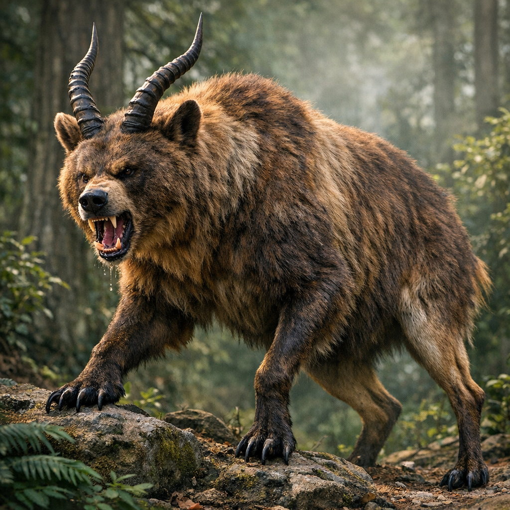 Bearlope, an AI-generated hybrid of Bear and Antelope