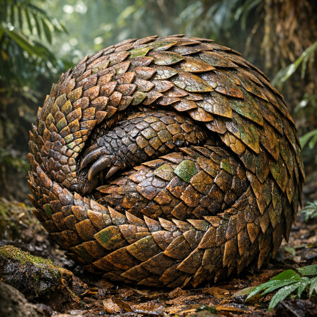 Armagon, an AI-generated hybrid of Armadillo and Pangolin