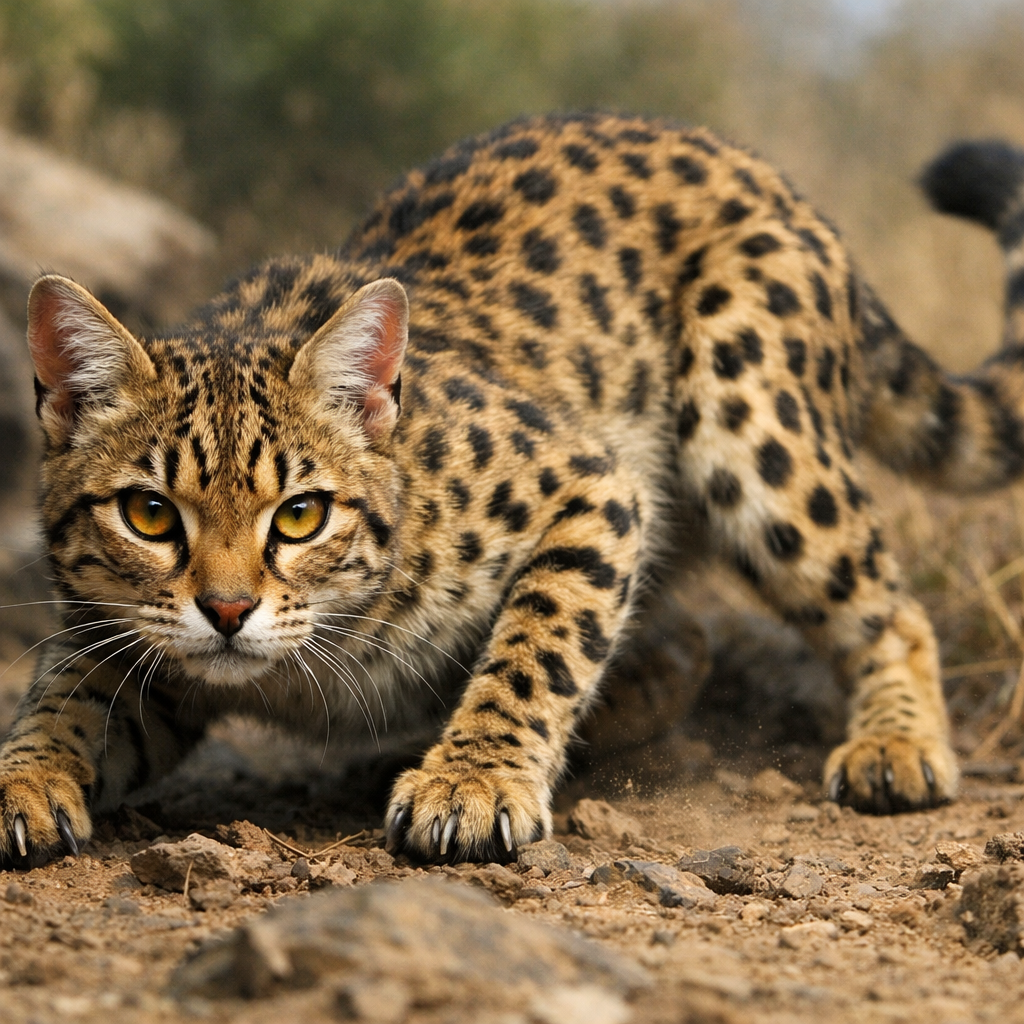 Cheetacat, an AI-generated hybrid of Cheetah and Cat
