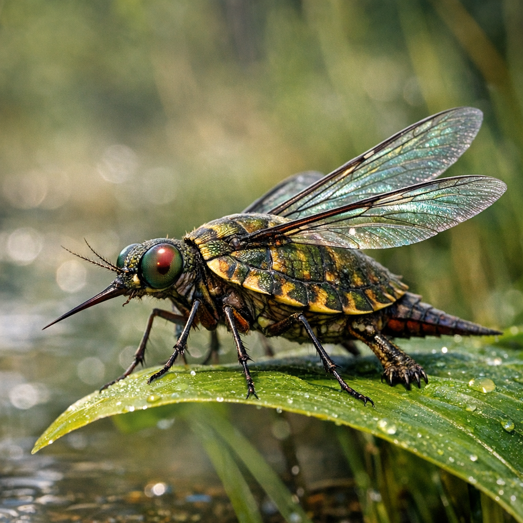 Mosquurtle, an AI-generated hybrid of mosquito and Turtle