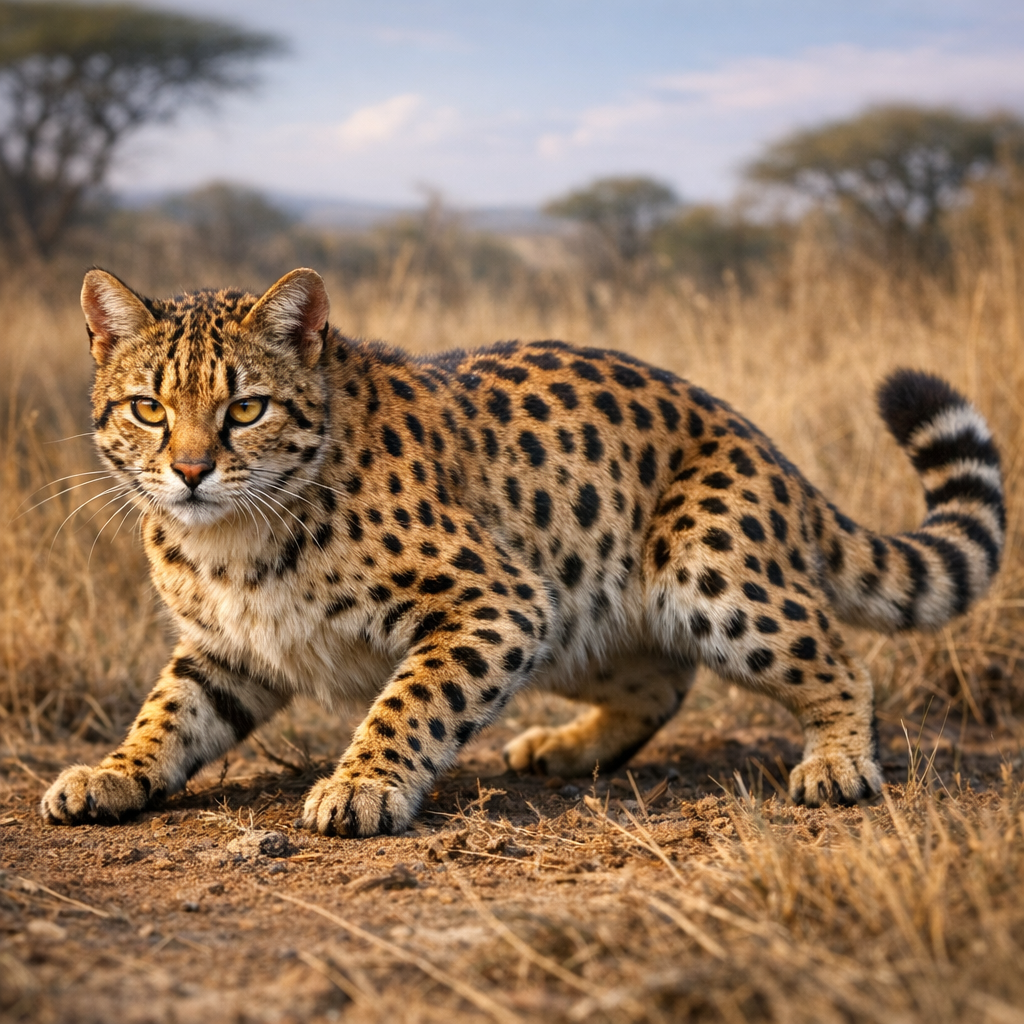 Cheetahcat, an AI-generated hybrid of Cat and Cheetah