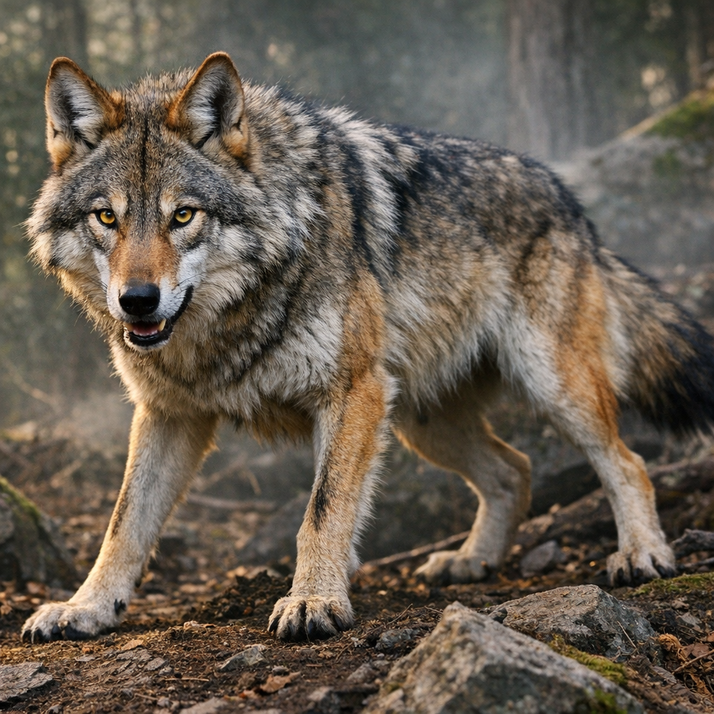 Coywolf, an AI-generated hybrid of Coyote and Wolf