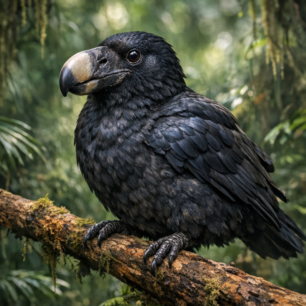 Crowdodo, an AI-generated hybrid of Crow and Dodo