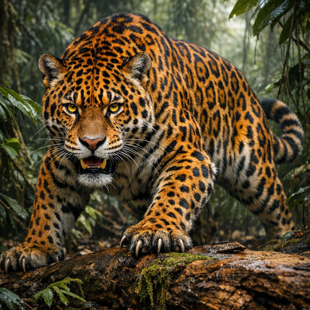 Jagtiger, an AI-generated hybrid of Jaguar and Tiger