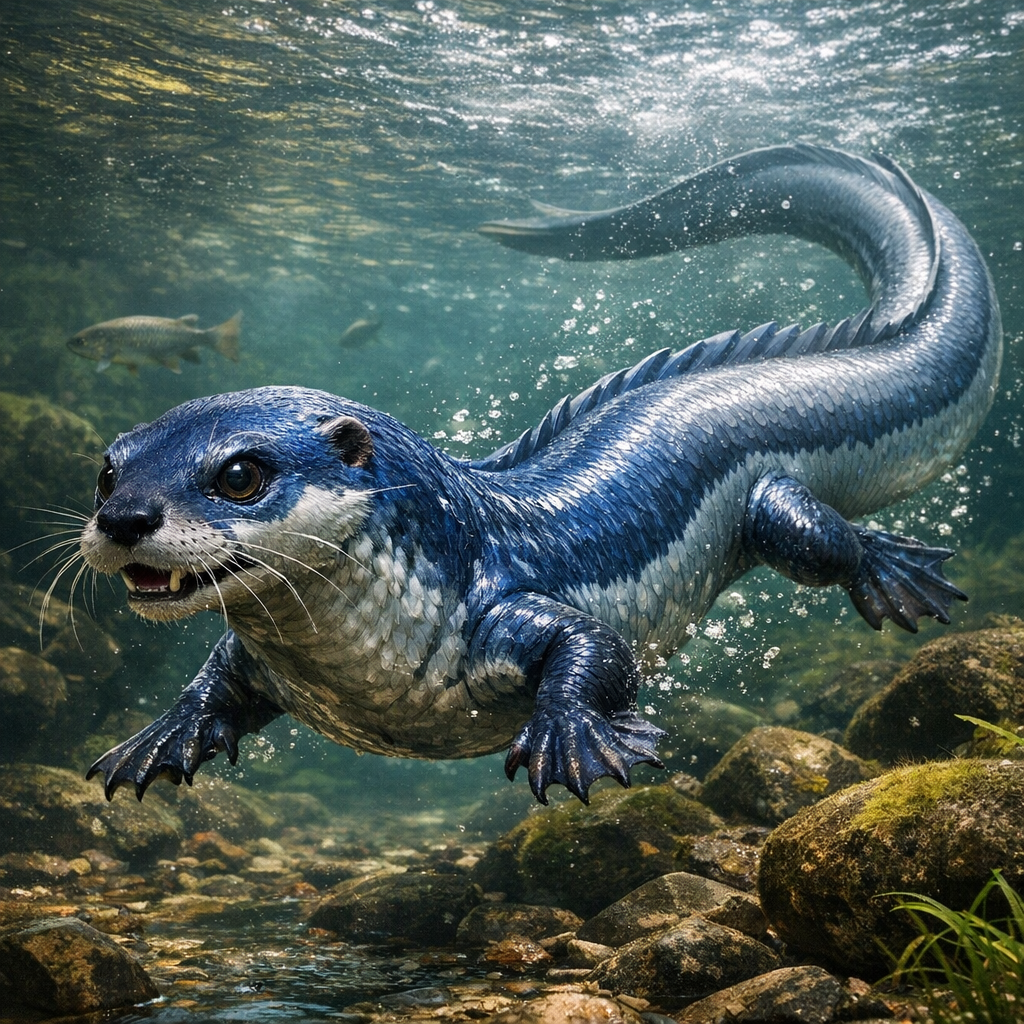 Eotlur, an AI-generated hybrid of Eel and Otter