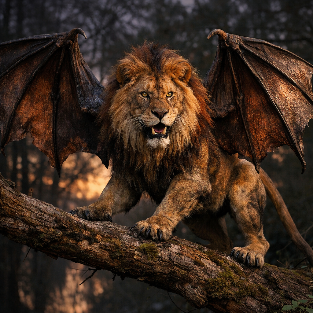 LioBat, an AI-generated hybrid of Bat and Lion