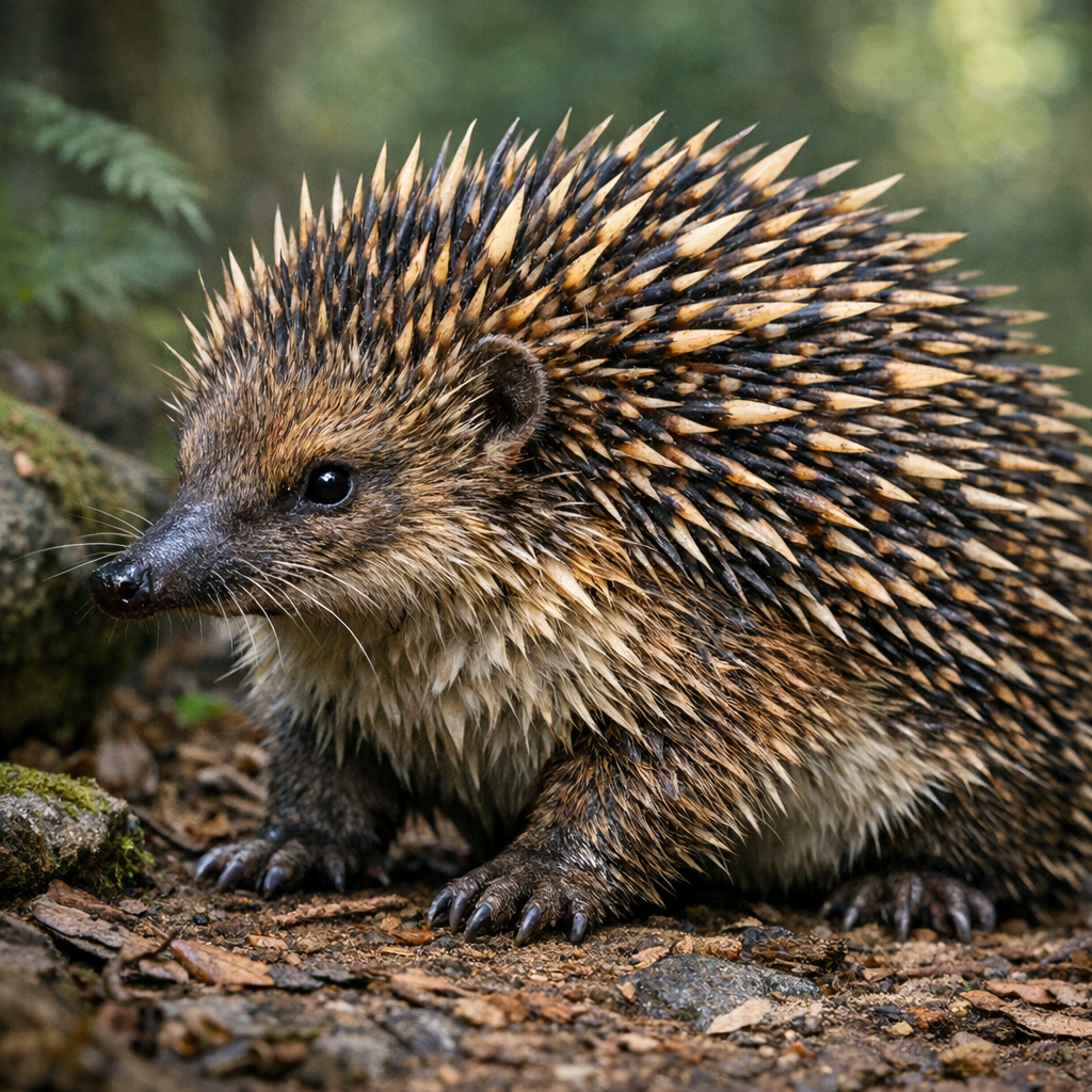 Echihog, an AI-generated hybrid of Echidna and Hedgehog