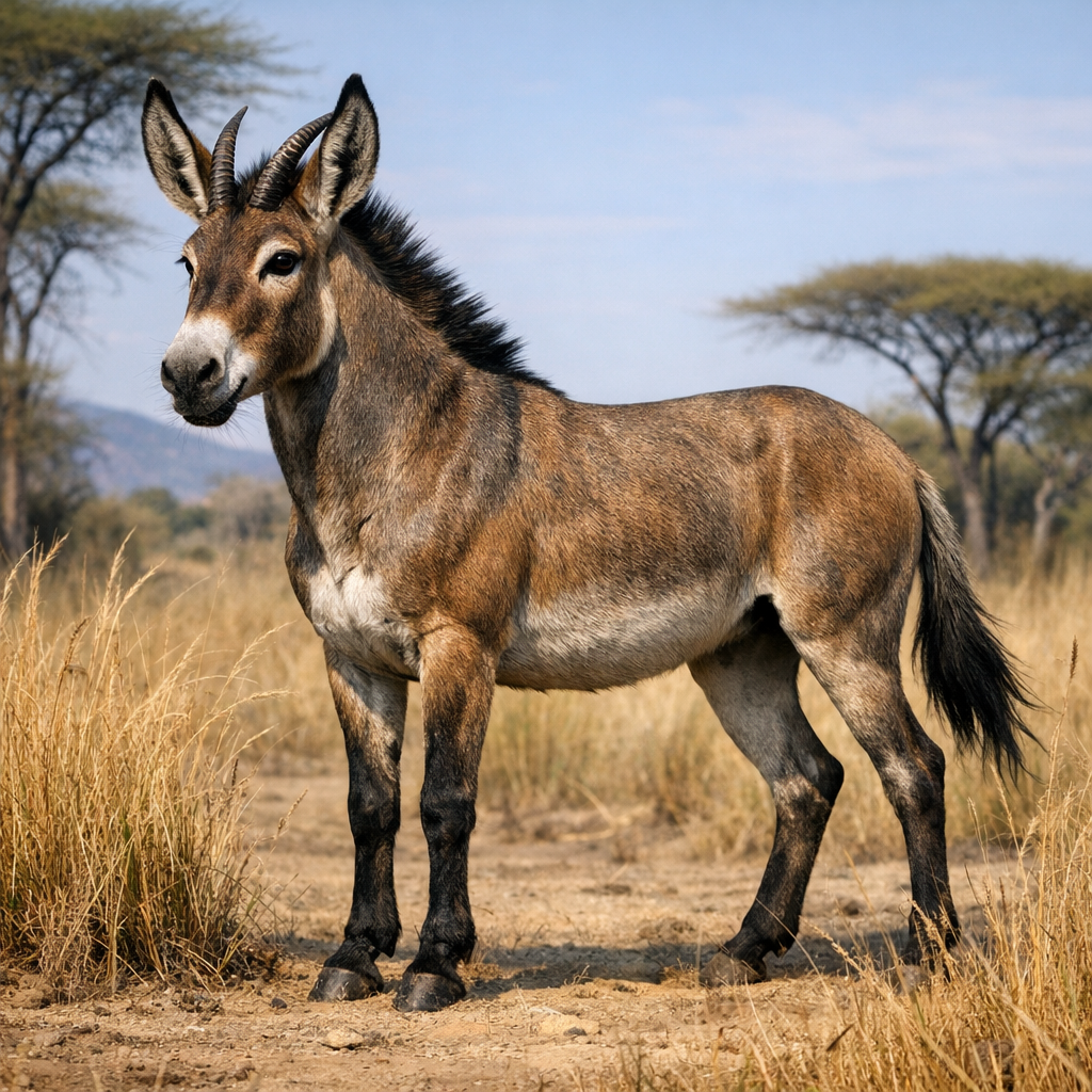 Antelkey, an AI-generated hybrid of Antelope and Donkey